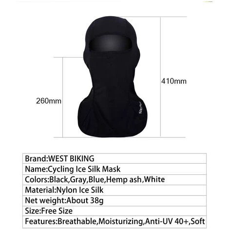 WEST BIKING Coupe-vent Vélo Masque Complet écharpe Chaude Velours Cyclisme Masque Facial Escalade Ski Pêche Hiver Masque Facial - Gris Foncé 5 WEST BIKING Coupe-vent Vélo Masque Complet écharpe Chaude Velours Cyclisme Masque Facial Escalade Ski Pêche Hiver Masque Facial - Gris Foncé – Image 3