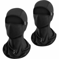 SUPERSELLER Masque Respirant Pour Hommes Femmes Protection UV Anti-poussière Coupe-vent Sport Masque Facial Extérieur Pour Cyclisme Course Moto équitation - 2 Pièces