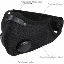 TOMSHOO Cyclisme Masques - Rouge -Protection des voies respiratoires Soldes 59399278 5