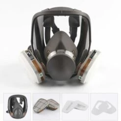 CATHERINE Masque à Gaz Peinture En Aérosol Pesticide Chimique Décoration En Silicone Anti-poussière (n ° 3)