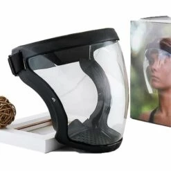 ILOVEMILAN Bouclier De Protection Intégral Visière HD Masque Intégral Transparent Spray Transparent Anti-éclaboussures Couverture Respirante Rouge -Protection des voies respiratoires Soldes 59685113 5