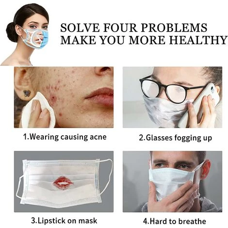 ILOVEMILAN Support En Silicone 3D Amélioré Pour Un Port Confortable Avec Une Forme De Tortue Pour Plus D'espace De Respiration (Black10PCS) 4 ILOVEMILAN Support En Silicone 3D Amélioré Pour Un Port Confortable Avec Une Forme De Tortue Pour Plus D'espace De Respiration (Black10PCS) – Image 2