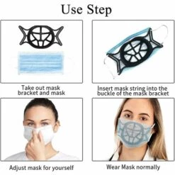 ILOVEMILAN Support En Silicone 3D Amélioré Pour Un Port Confortable Avec Une Forme De Tortue Pour Plus D'espace De Respiration (Black10PCS) 10 ILOVEMILAN Support En Silicone 3D Amélioré Pour Un Port Confortable Avec Une Forme De Tortue Pour Plus D'espace De Respiration (Black10PCS) -Protection des voies respiratoires Soldes 59823565 4