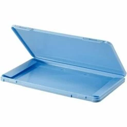 LangRay Bo?te De Rangement Portable Pour Masque Jetable, Bo?te De Nettoyage Résistante à La Poussière Et à L'humidité, Bo?te De Rangement En Coton Filtré (bleu)