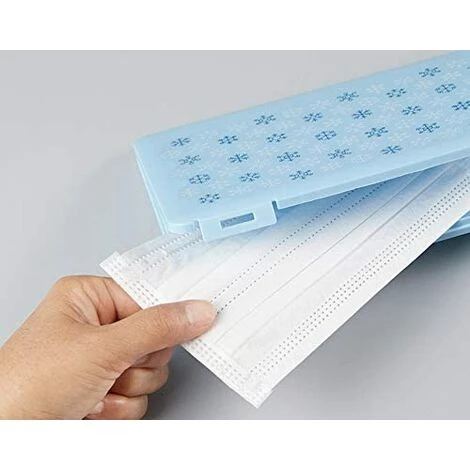 LangRay Bo?te De Rangement Portable Pour Masque Jetable, Bo?te De Nettoyage Résistante à La Poussière Et à L'humidité, Bo?te De Rangement En Coton Filtré (bleu) 7 LangRay Bo?te De Rangement Portable Pour Masque Jetable, Bo?te De Nettoyage Résistante à La Poussière Et à L'humidité, Bo?te De Rangement En Coton Filtré (bleu) – Image 5