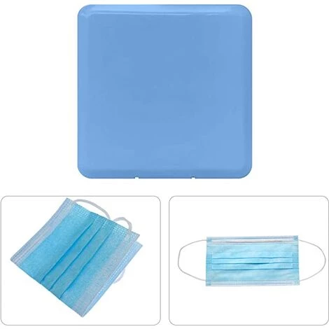 LangRay Bo?te De Rangement étanche Pour Masques Anti-poussière Bo?te Organisateur Jetable Pour Couverture Faciale(bleu) 4 LangRay Bo?te De Rangement étanche Pour Masques Anti-poussière Bo?te Organisateur Jetable Pour Couverture Faciale(bleu) – Image 2