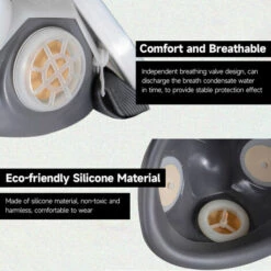 LUCKY-88 Masque Anti-poussière Demi-masque Anti-poussière De Meulage Industriel Protection Des Travaux Extérieurs Du Travail Du Bois -Protection des voies respiratoires Soldes 59928342 4