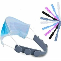 LITZEE 10 PièCes Anti-Serrage Masque Sangle Extender ，Masque Titulaire Crochet Oreille D'Extension De Masque Bande RéGable En Silicone Durable Pour PréVention Des Maux Oreilles Et Visage Masque De Protection