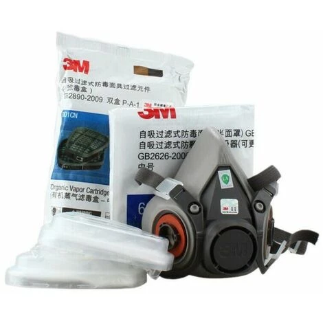 LUCKY-88 Peinture En Aérosol Masque Anti-poussière 6200 Masque à Gaz, Masque De Protection Soupape D'expiration Froide 4 LUCKY-88 Peinture En Aérosol Masque Anti-poussière 6200 Masque à Gaz, Masque De Protection Soupape D'expiration Froide – Image 2