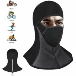 STARLIGHT Cache-Cou Moto Balaclava Ski Imperméable Coupe-Vent écharpe Polaire Tour De Cou Chaud épais Protecteur De Cou Taille Universelle Cagoule,STAR.L