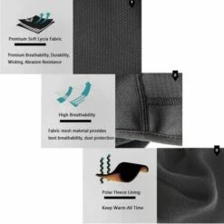 STARLIGHT Cache-Cou Moto Balaclava Ski Imperméable Coupe-Vent écharpe Polaire Tour De Cou Chaud épais Protecteur De Cou Taille Universelle Cagoule,STAR.L -Protection des voies respiratoires Soldes 60065375 4