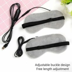 HEGUYEY Masque Chauffant Pour Les Yeux Pour Les Yeux Secs, USB Steam Hot Cold Warm Warm Eye Compress Mask Avec Contrôle De La Chaleur, Masque En Soie Pour Les Yeux Des Femmes Endormies -Protection des voies respiratoires Soldes 60159289 3