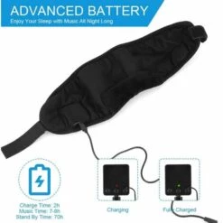 HEGUYEY Masque De Sommeil Bluetooth 5.0,3D Masque De Nuit,Casque Anti Bruit Pour Dormir De Qualité Sonore Hi-fi Pour Dormir Avec Microphone Haut-parleur Intégré,Masque Yeux Nuit Sommeil Pour Voyage Yog -Protection des voies respiratoires Soldes 60159474 5