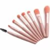 PERLE RARE Pinceau De Maquillage Professionnel, Ensemble De 8 Pinceaux De Maquillage Avec étui De Maquillage En PU, Ensemble De Pinceaux De Maquillage -Protection des voies respiratoires Soldes 60255752 1