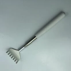 PERLE RARE Pince Arrière Rétractable Portable, Pince Ours, Pince Arrière Rétractable En Acier Inoxydable, Blanc 1 Pc