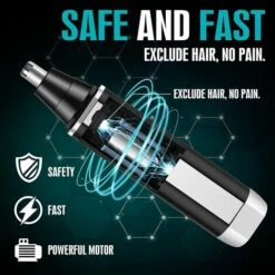 PERLE RARE Tondeuse Nez Homme, Tondeuse Nez & Oreille Rechargeable 4 En 1, Tondeuse Cheveux Électrique Professionnelle, Tondeuse Sourcils 8 PERLE RARE Tondeuse Nez Homme, Tondeuse Nez & Oreille Rechargeable 4 En 1, Tondeuse Cheveux Électrique Professionnelle, Tondeuse Sourcils -Protection des voies respiratoires Soldes 60256570 2