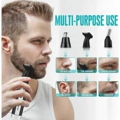 PERLE RARE Tondeuse Nez Homme, Tondeuse Nez & Oreille Rechargeable 4 En 1, Tondeuse Cheveux Électrique Professionnelle, Tondeuse Sourcils 9 PERLE RARE Tondeuse Nez Homme, Tondeuse Nez & Oreille Rechargeable 4 En 1, Tondeuse Cheveux Électrique Professionnelle, Tondeuse Sourcils -Protection des voies respiratoires Soldes 60256570 3