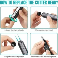 PERLE RARE Tondeuse Nez Homme, Tondeuse Nez & Oreille Rechargeable 4 En 1, Tondeuse Cheveux Électrique Professionnelle, Tondeuse Sourcils 11 PERLE RARE Tondeuse Nez Homme, Tondeuse Nez & Oreille Rechargeable 4 En 1, Tondeuse Cheveux Électrique Professionnelle, Tondeuse Sourcils -Protection des voies respiratoires Soldes 60256570 5