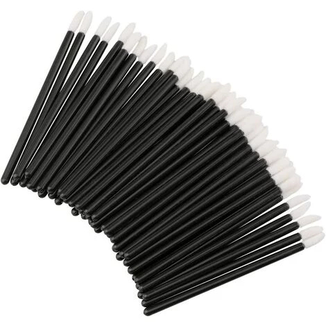 PERLE RARE Pinceau à Lèvres Jetable, Pinceau à Lèvres Jetable, Applicateur à Lèvres, Pinceau à Lèvres, Kit D'outils De Maquillage Parfait, Noir 100 Pièces 5 PERLE RARE Pinceau à Lèvres Jetable, Pinceau à Lèvres Jetable, Applicateur à Lèvres, Pinceau à Lèvres, Kit D'outils De Maquillage Parfait, Noir 100 Pièces – Image 3