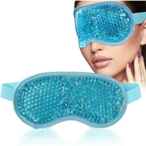 PERLE RARE Masques De Refroidissement Pour Les Yeux, Masque Yeux Froid, Masque Gel Réutilisable à Chaud Ou à Froid, Les Yeux Gonflés, Les Yeux Secs Et Les Maux De Tête - Bleu 3 PERLE RARE Masques De Refroidissement Pour Les Yeux, Masque Yeux Froid, Masque Gel Réutilisable à Chaud Ou à Froid, Les Yeux Gonflés, Les Yeux Secs Et Les Maux De Tête - Bleu