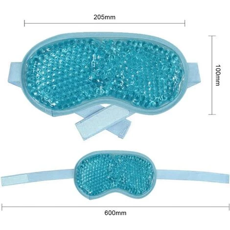 PERLE RARE Masques De Refroidissement Pour Les Yeux, Masque Yeux Froid, Masque Gel Réutilisable à Chaud Ou à Froid, Les Yeux Gonflés, Les Yeux Secs Et Les Maux De Tête - Bleu 4 PERLE RARE Masques De Refroidissement Pour Les Yeux, Masque Yeux Froid, Masque Gel Réutilisable à Chaud Ou à Froid, Les Yeux Gonflés, Les Yeux Secs Et Les Maux De Tête - Bleu – Image 2