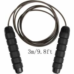 PERLE RARE Corde à Sauter Pour Adulte, Corde à Sauter Réglable, équipement De Fitness Pour La Boxe, Le Sport, L'entraînement Cardio, Noir 9 PERLE RARE Corde à Sauter Pour Adulte, Corde à Sauter Réglable, équipement De Fitness Pour La Boxe, Le Sport, L'entraînement Cardio, Noir -Protection des voies respiratoires Soldes 60256662 3