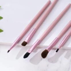 PERLE RARE 5PCS Pinceaux Maquillages Yeux，Pinceau Ombre à Paupières，Ensemble Pinceaux De Maquillage ProfessionnelsB -Protection des voies respiratoires Soldes 60256861 5