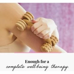 PERLE RARE Accessoires Masseur Rouleau Appareil De Massage Dos Épaule Cou Jambe Muscle Corps Bois, 16*6.5*7cm -Protection des voies respiratoires Soldes 60256875 3