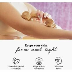 PERLE RARE Accessoires Masseur Rouleau Appareil De Massage Dos Épaule Cou Jambe Muscle Corps Bois, 16*6.5*7cm -Protection des voies respiratoires Soldes 60256875 4