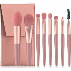 PERLE RARE Pinceaux De Maquillage, Ensemble Complet De 8 Accessoires Et Outils De Maquillage Professionnels, Fond De Teint, Fond De Teint, Fard à Paupières