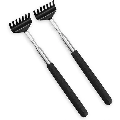 PERLE RARE Masseur Rétractable En Acier Inoxydable Pour Hommes Et Femmes Adultes, Soulagement Des Démangeaisons Des Personnes âgées (20-67 Cm) Lot De 2 3 PERLE RARE Masseur Rétractable En Acier Inoxydable Pour Hommes Et Femmes Adultes, Soulagement Des Démangeaisons Des Personnes âgées (20-67 Cm) Lot De 2