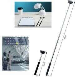 PERLE RARE Masseur Rétractable En Acier Inoxydable Pour Hommes Et Femmes Adultes, Soulagement Des Démangeaisons Des Personnes âgées (20-67 Cm) Lot De 2 10 PERLE RARE Masseur Rétractable En Acier Inoxydable Pour Hommes Et Femmes Adultes, Soulagement Des Démangeaisons Des Personnes âgées (20-67 Cm) Lot De 2 -Protection des voies respiratoires Soldes 60257269 4