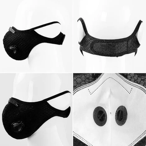 Ensoleillé 2pcs Masque Anti-poussière Valve Respiratoire Réutilisable 5 Ensoleillé 2pcs Masque Anti-poussière Valve Respiratoire Réutilisable – Image 3