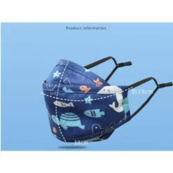 LYCXAMES Masque De Poisson Pour Enfants KF94 Lavable Anti-poussière Feuille De Saule Réglage Stéréo 3D #9 -Protection des voies respiratoires Soldes 60438385 4
