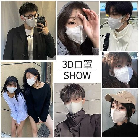 CADEAUX 50 Pièces De Masques 3d, Masques Jetables, Masques Anti-poussière à Trois Couches 4 CADEAUX 50 Pièces De Masques 3d, Masques Jetables, Masques Anti-poussière à Trois Couches – Image 2