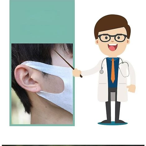 CADEAUX 50 Pièces De Masques 3d, Masques Jetables, Masques Anti-poussière à Trois Couches 6 CADEAUX 50 Pièces De Masques 3d, Masques Jetables, Masques Anti-poussière à Trois Couches – Image 4