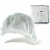 LITZEE Charlottes Jetables Pour Cheveux 100 Pièces (Blanc) - Bouffants Respirants Et Résistants Masque De Protection -Protection des voies respiratoires Soldes 60478646 1