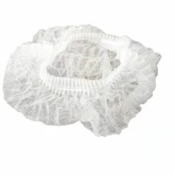LITZEE Charlottes Jetables Pour Cheveux 100 Pièces (Blanc) - Bouffants Respirants Et Résistants Masque De Protection -Protection des voies respiratoires Soldes 60478646 4