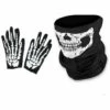 LITZEE Gants Squelette Blanc Et Masque De Crâne Os Fantômes Pour Soirée Costumée Halloween D’Adulte (1) Masque De Protection -Protection des voies respiratoires Soldes 60480783 1