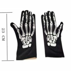 LITZEE Gants Squelette Blanc Et Masque De Crâne Os Fantômes Pour Soirée Costumée Halloween D’Adulte (1) Masque De Protection -Protection des voies respiratoires Soldes 60480783 3