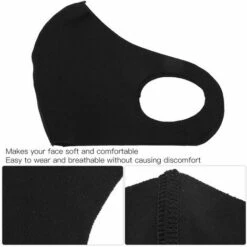 YD 3 Pièces Noir Air Coton Extérieur Cyclisme Anti-poussière Anti-brume Protection Bouche Moufle 10 YD 3 Pièces Noir Air Coton Extérieur Cyclisme Anti-poussière Anti-brume Protection Bouche Moufle -Protection des voies respiratoires Soldes 60496524 4
