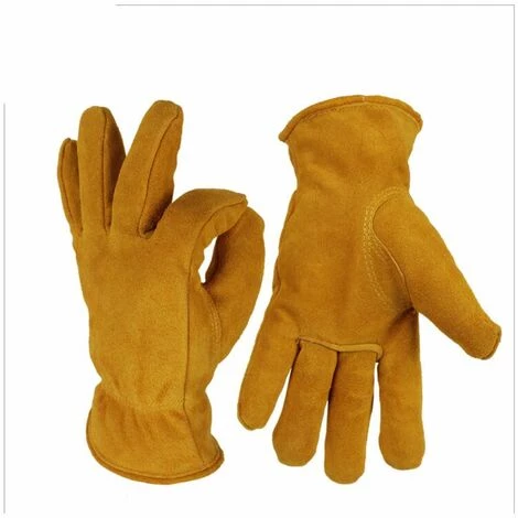 Outillage Gants Chauds, Gants D'hiver, Gants En Cuir De Vache Résistant Au Froid, Gants De Travail Extérieur, Gants épaissis Résistant Aux Basses Températures, Gants De Ski, Jaune Doré L LangRay 3 Outillage Gants Chauds, Gants D'hiver, Gants En Cuir De Vache Résistant Au Froid, Gants De Travail Extérieur, Gants épaissis Résistant Aux Basses Températures, Gants De Ski, Jaune Doré L LangRay