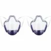 Outillage Masque Facial Durable Combinant Masque De Plastique Transparent Réutilisable (2 Pièces), Masque Facial Transparent, Couvercle Pour Protéger Les Yeux, Le Nez, La Bouche Pour Hommes Adultes Violet Hommes LangRay