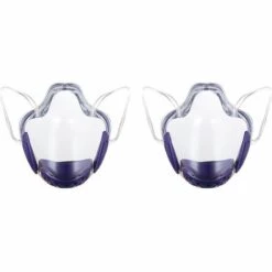 Outillage Masque Facial Durable Combinant Masque De Plastique Transparent Réutilisable (2 Pièces), Masque Facial Transparent, Couvercle Pour Protéger Les Yeux, Le Nez, La Bouche Pour Hommes Adultes Violet Hommes LangRay