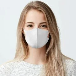 MACARON Lot De 5 Masques Réutilisables En Tissu Avec Boucles D'oreille, Respirants, Doux, Lavables, Durables Pour Un Usage Public Quotidien LO-Ron -Protection des voies respiratoires Soldes 60657041 5