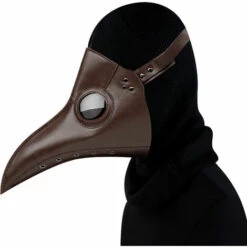 CATHERINE Ulalaza Médecin De La Peste Masque En Cuir PU Nez Long Oiseau Bec Steampunk Halloween Cosplay Accessoires De Fête Costume(brun) 9 CATHERINE Ulalaza Médecin De La Peste Masque En Cuir PU Nez Long Oiseau Bec Steampunk Halloween Cosplay Accessoires De Fête Costume(brun) -Protection des voies respiratoires Soldes 60659715 4