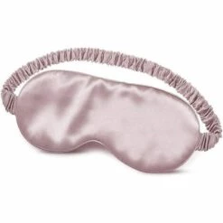CADEAUX Masque Pour Les Yeux En Soie De Mûrier Imitation Masque Pour Les Yeux Pour La Nuit Sommeil Sommeil Super Doux Hommes Femmes (Rose)