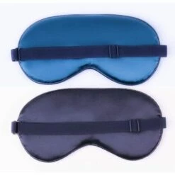 CADEAUX Lot De 2 Masques De Sommeil En Soie Avec Sangle Réglable, Masque De Sommeil Doux, Noir, Vert -Protection des voies respiratoires Soldes 60688332 4