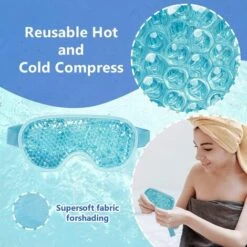 CADEAUX Masque Pour Les Yeux En Gel Réutilisable, Masque Pour Les Yeux En Gel Chaud Et Froid Pour Se Détendre Et Soulager Les Tensions 11 CADEAUX Masque Pour Les Yeux En Gel Réutilisable, Masque Pour Les Yeux En Gel Chaud Et Froid Pour Se Détendre Et Soulager Les Tensions -Protection des voies respiratoires Soldes 60688438 5
