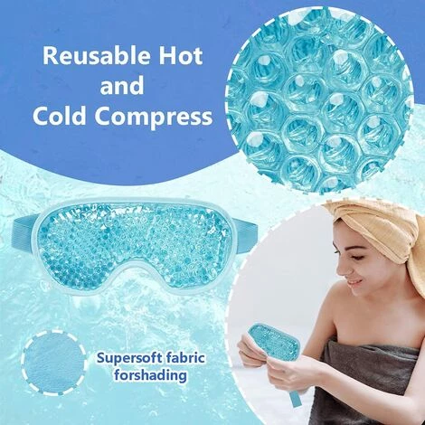 CADEAUX Masque Pour Les Yeux En Gel Réutilisable, Masque Pour Les Yeux En Gel Chaud Et Froid Pour Se Détendre Et Soulager Les Tensions 7 CADEAUX Masque Pour Les Yeux En Gel Réutilisable, Masque Pour Les Yeux En Gel Chaud Et Froid Pour Se Détendre Et Soulager Les Tensions – Image 5